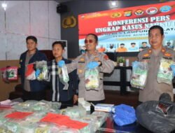 Polres Lampung Selatan Ungkap 8 Kasus Narkotika, 12 Tersangka Diamankan dan 42,86 Kg Sabu Disita